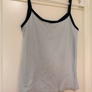 navy and baby blue john galt tank top